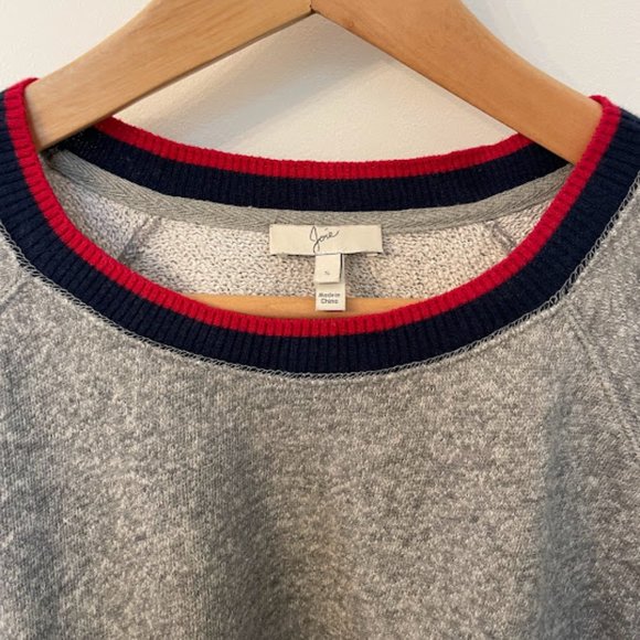 Joie Richardine Ribbed Sweatshirt in Heather Grey - Picture 3 of 8